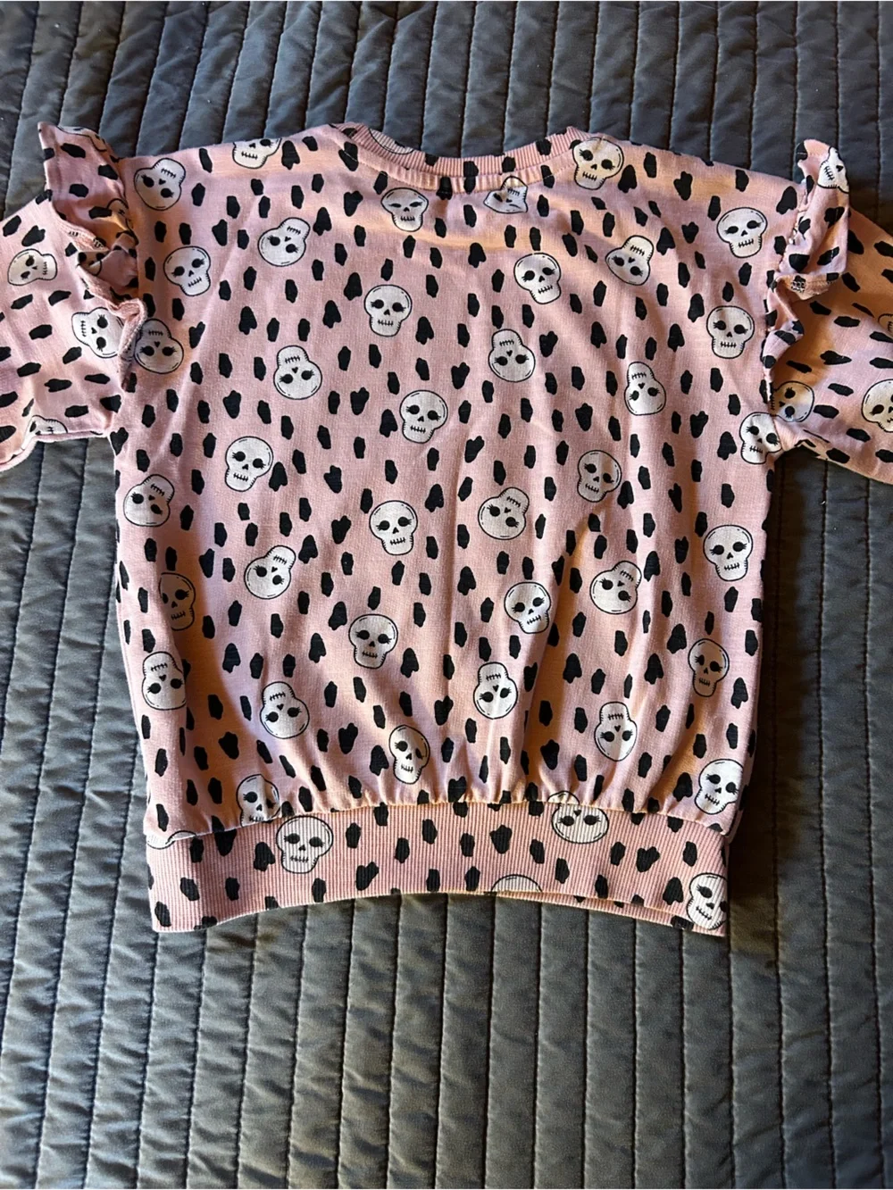 Jessica Simpson Pink and Black Skull Print Set